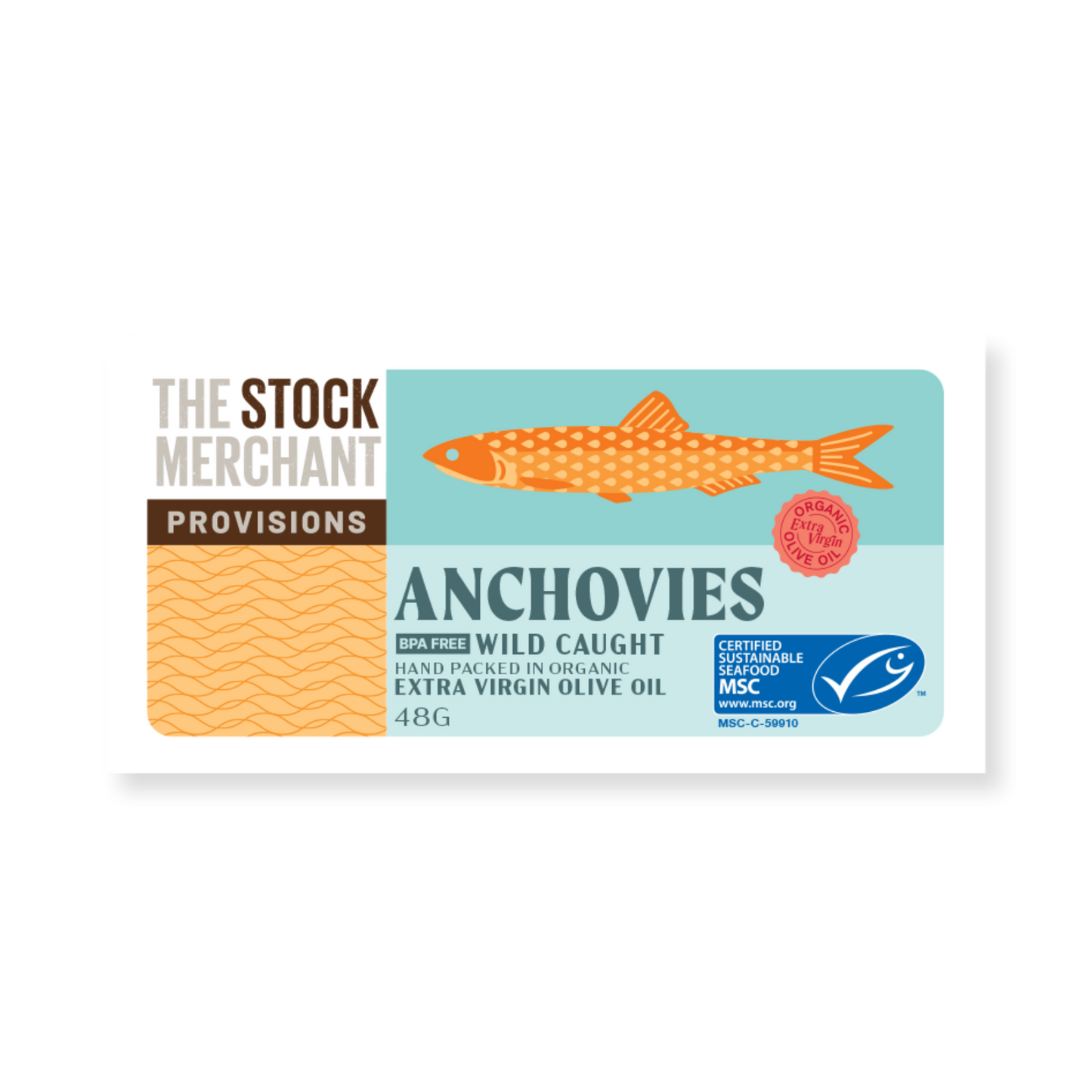 Stock Merchant Wild Caught Anchovy Fillets 48gm