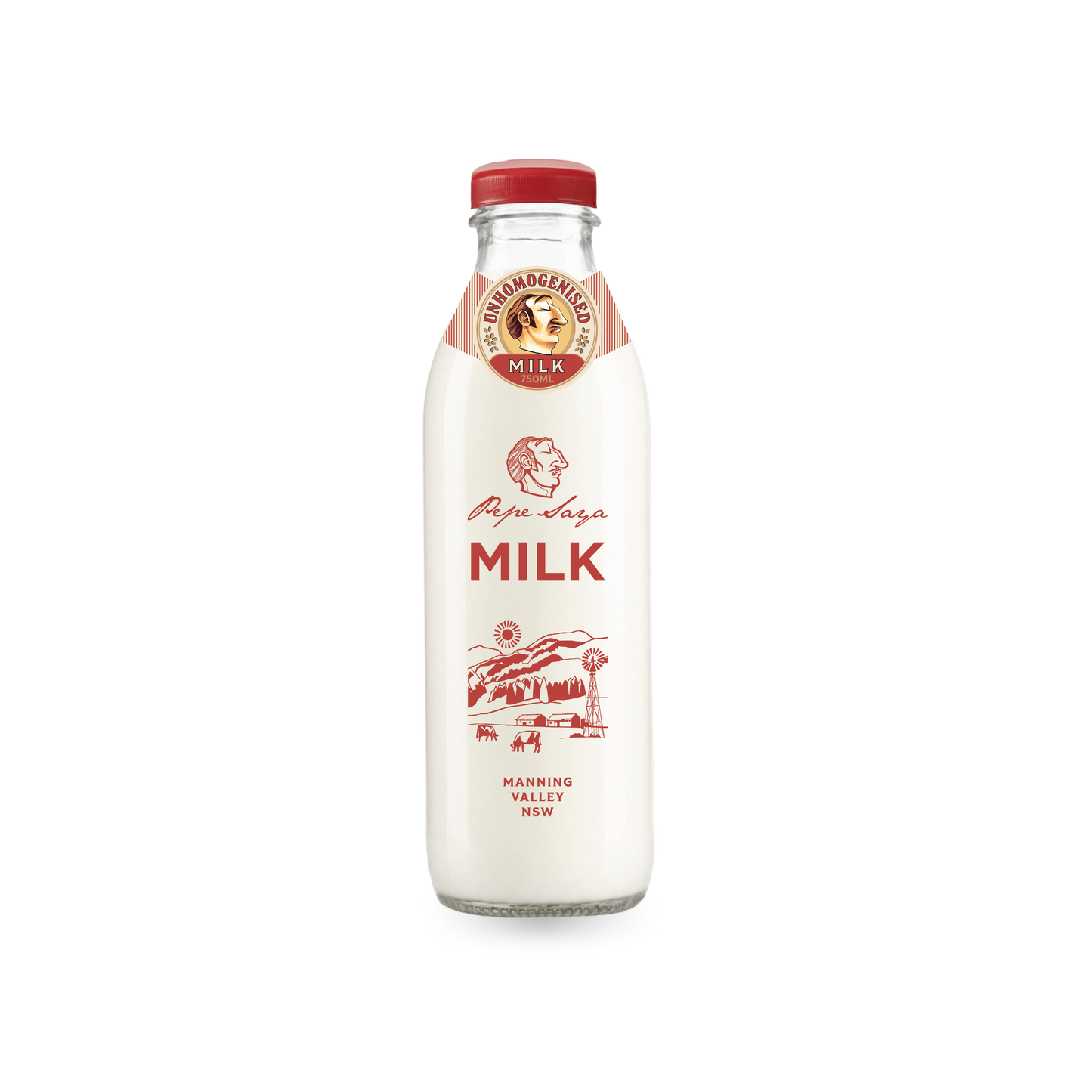 Unhomogenised Milk 750ml (glass)