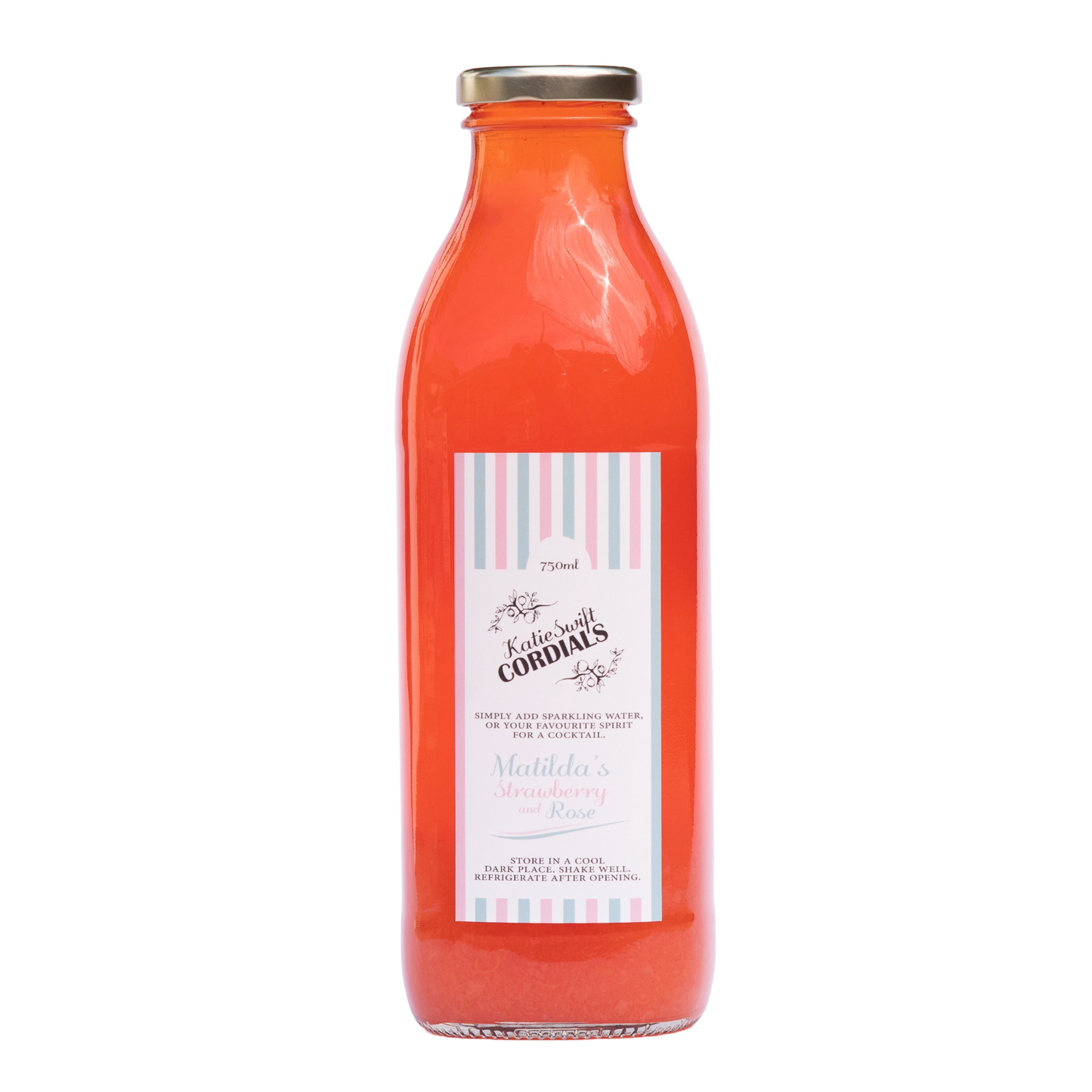 Matilda's Strawberry and Rose Cordial 750ml