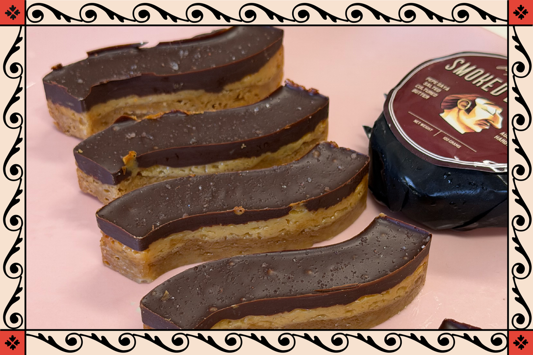 Smokey Chocolate Caramel Slice
