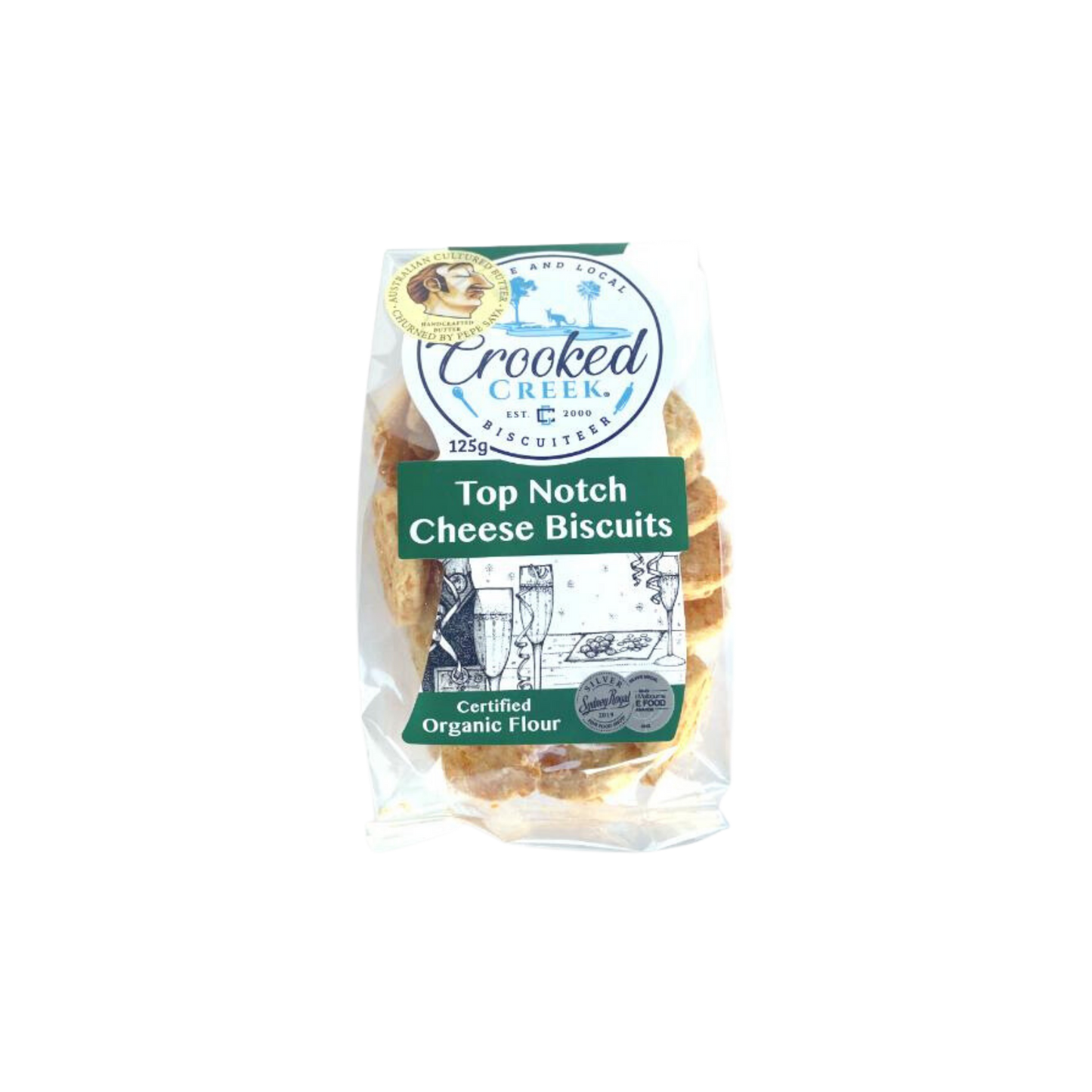 Crooked Creek Top Notch Cheese Biscuits 125gm