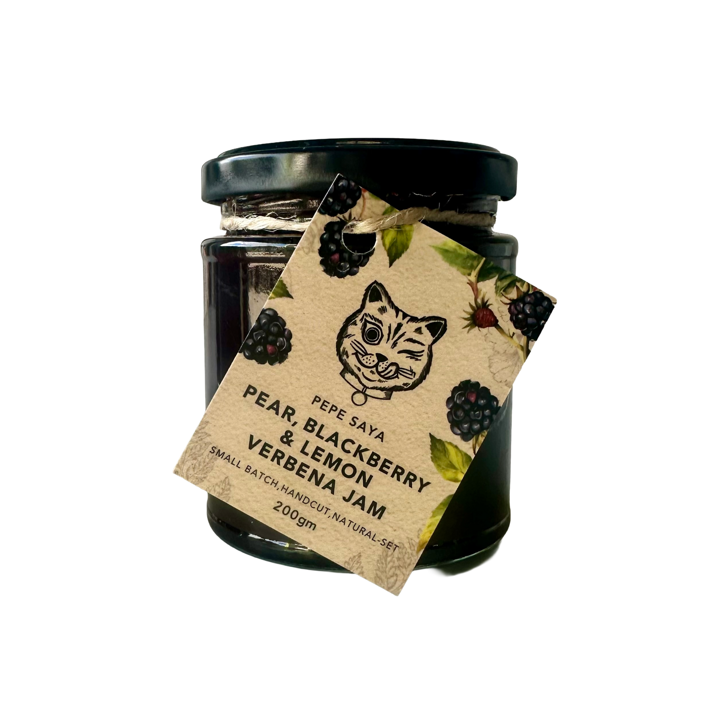 Blackberry pear & lemon verbena jam 200gm